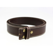 Wholesale leather belt strap with crack pattern in snap on/off buckle belt